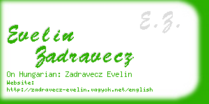 evelin zadravecz business card